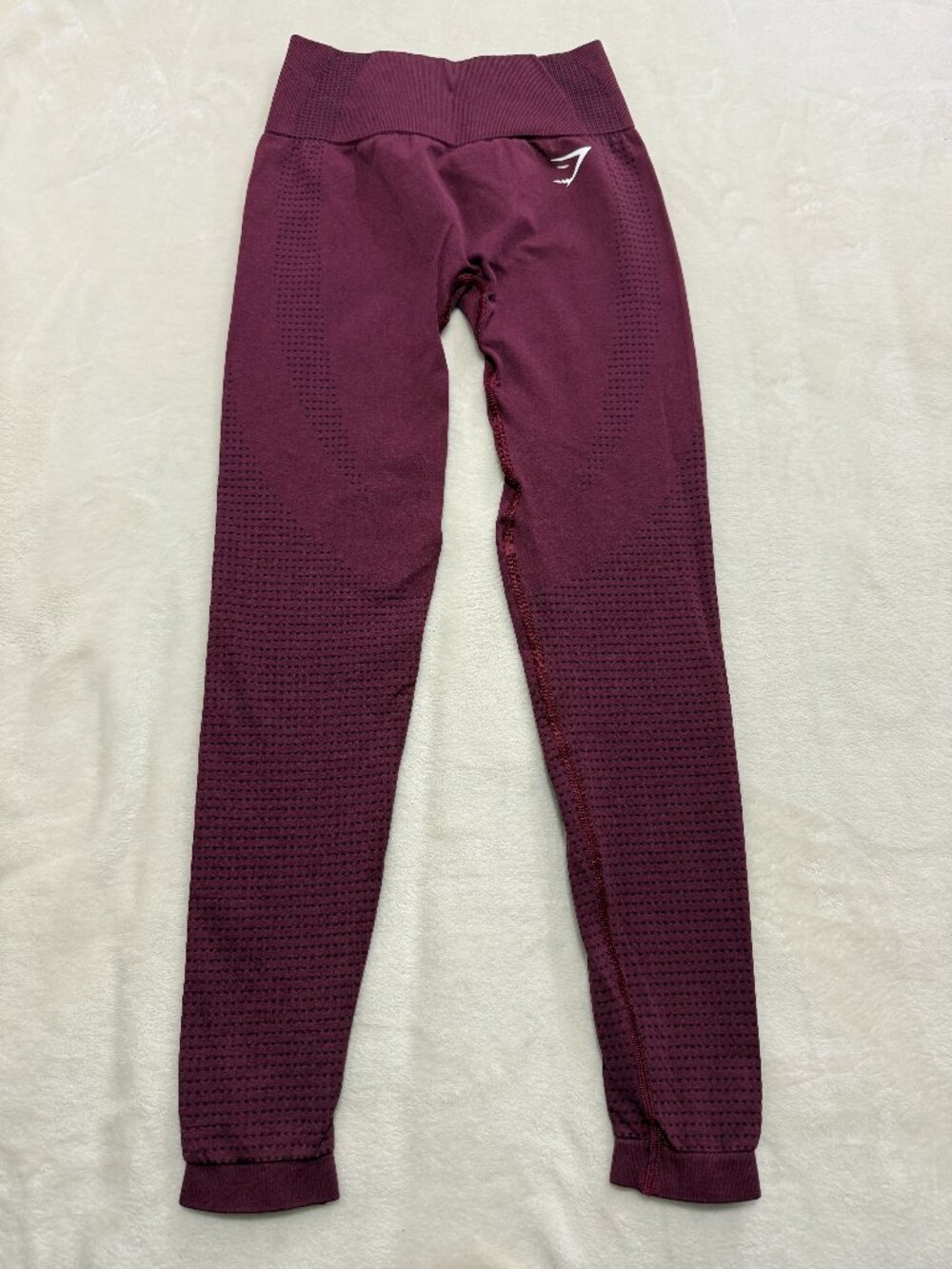 Gymshark Seamless High Rise Leggings Burgundy Wine Compression Women's XS